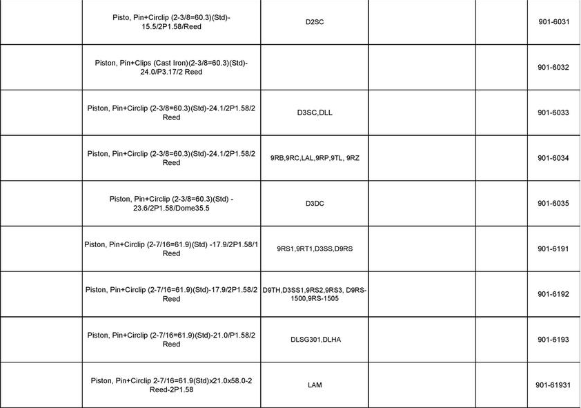 Copeland - Piston and Pin