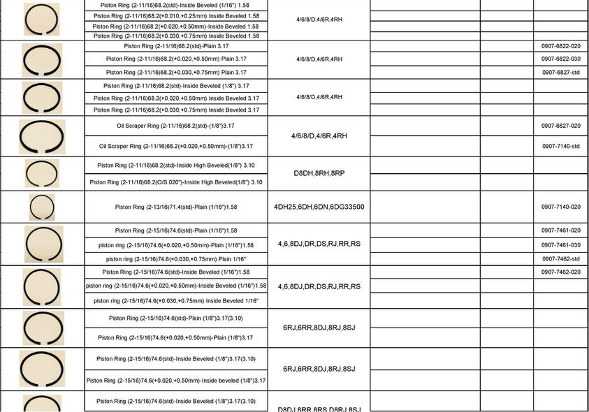 Copeland - Piston Rings