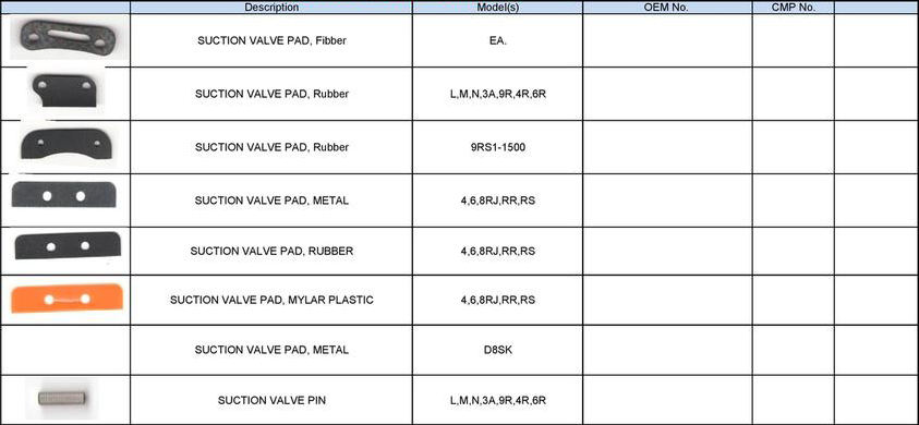 Copeland - Valve Reeds